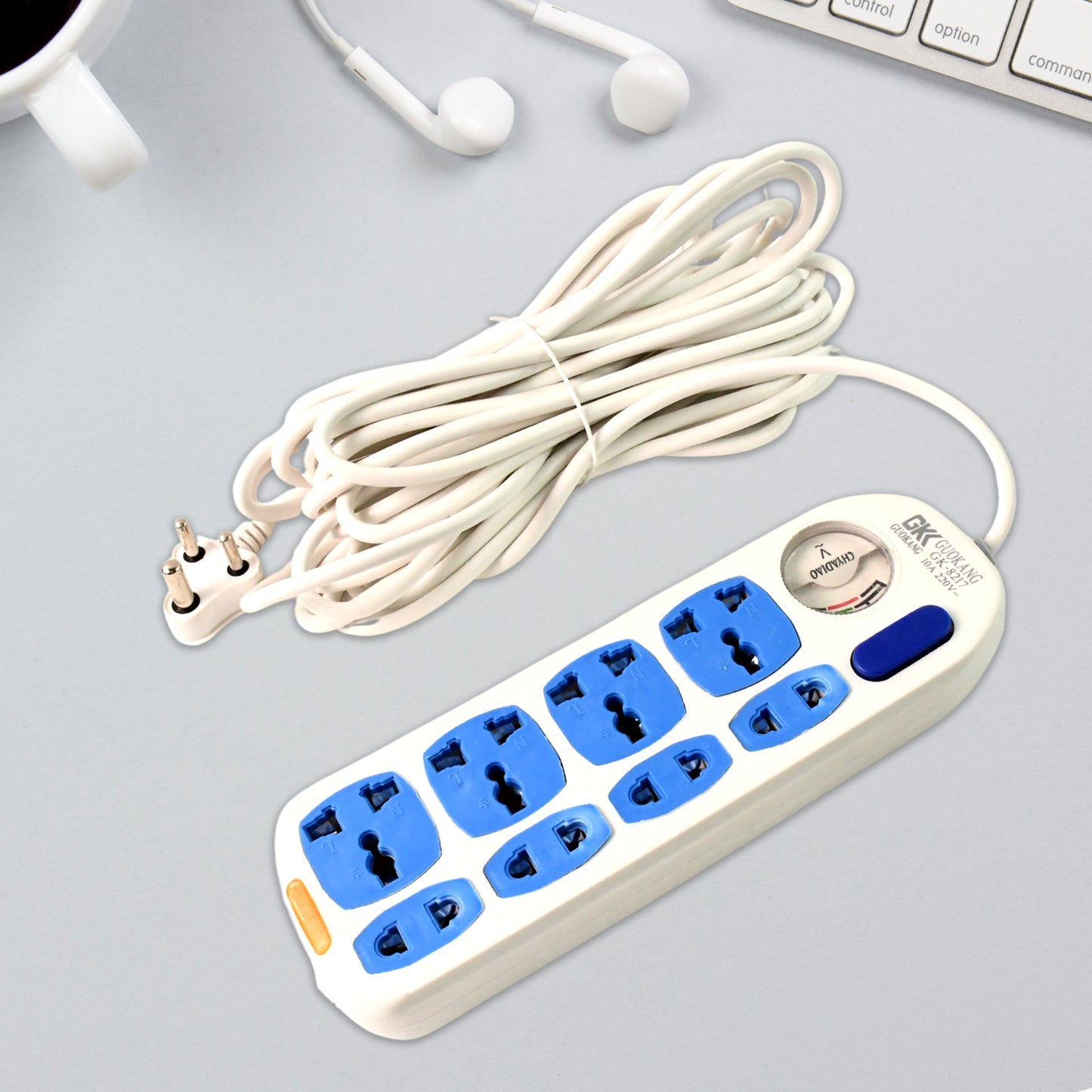 8 Socket Heavy Duty Power Extension Board (10 Mtr. 1 Pc)