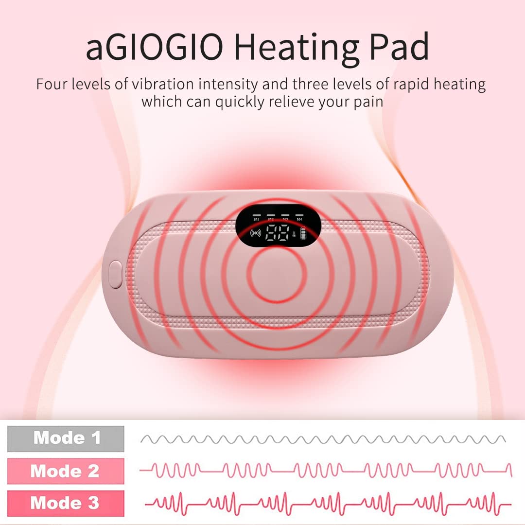 Menstrual Heating Pad Smart Warm Belt Relief Waist Pain Cramps Vibrating Abdominal Massager Electric Waist Belt Device
