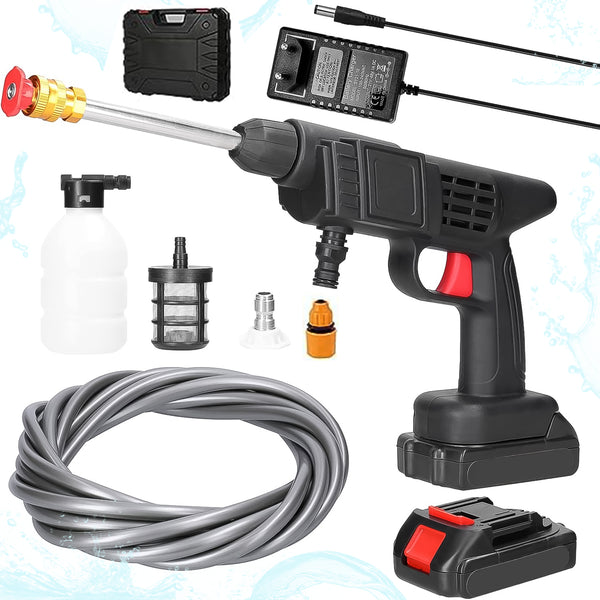 48V Cordless High Pressure Car Washer Gun | Portable Wireless Car Washing Kit