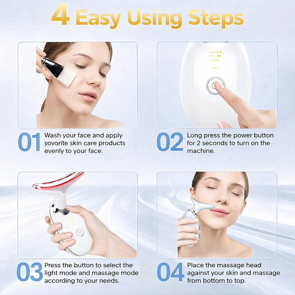 LED Electric Face Massager for Youthful, Glowing Skin