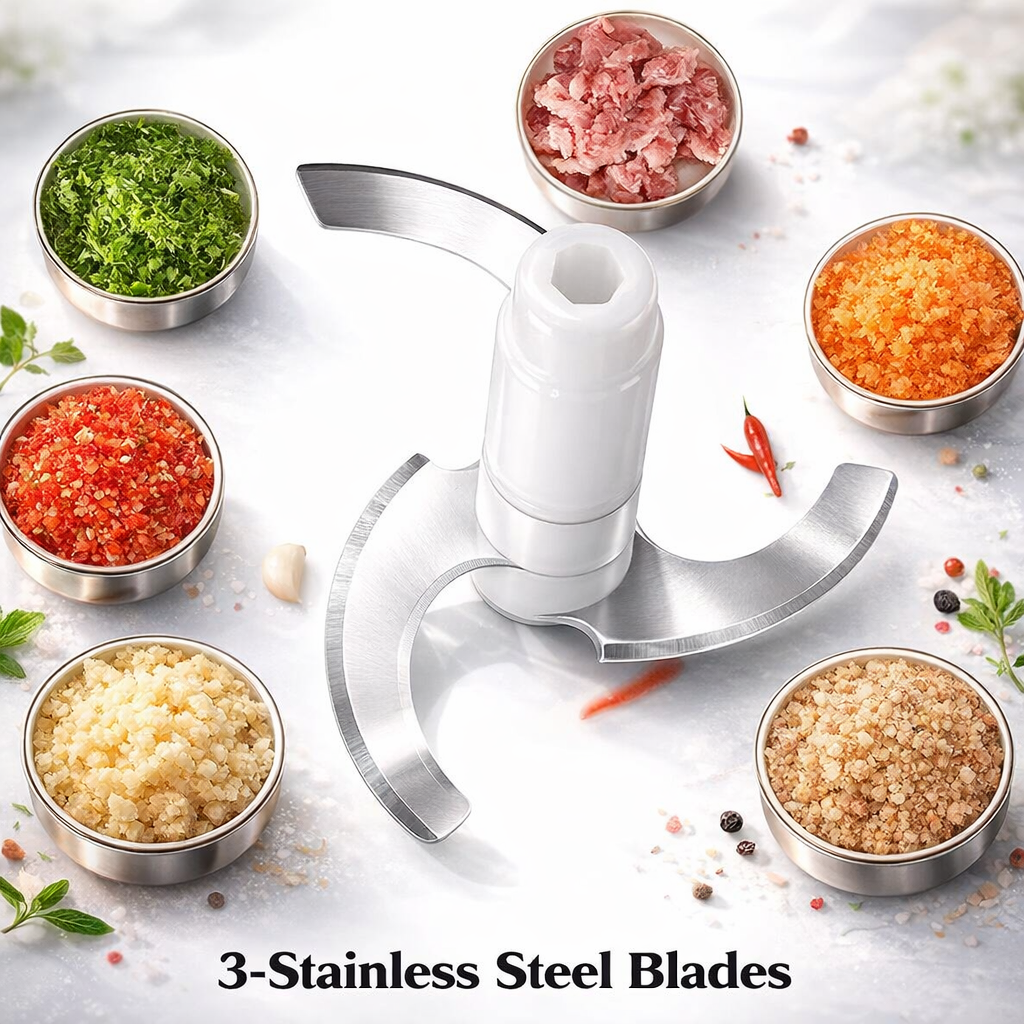 Large Manual Food Chopper for Fruits, Vegetables, Herbs & Onions