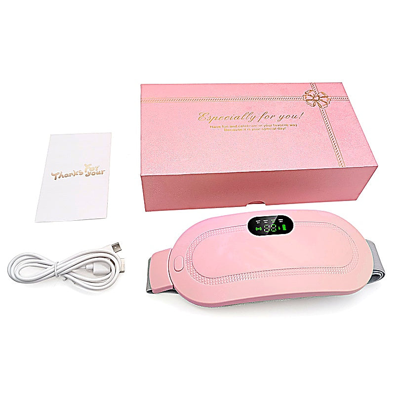 Menstrual Heating Pad Smart Warm Belt Relief Waist Pain Cramps Vibrating Abdominal Massager Electric Waist Belt Device