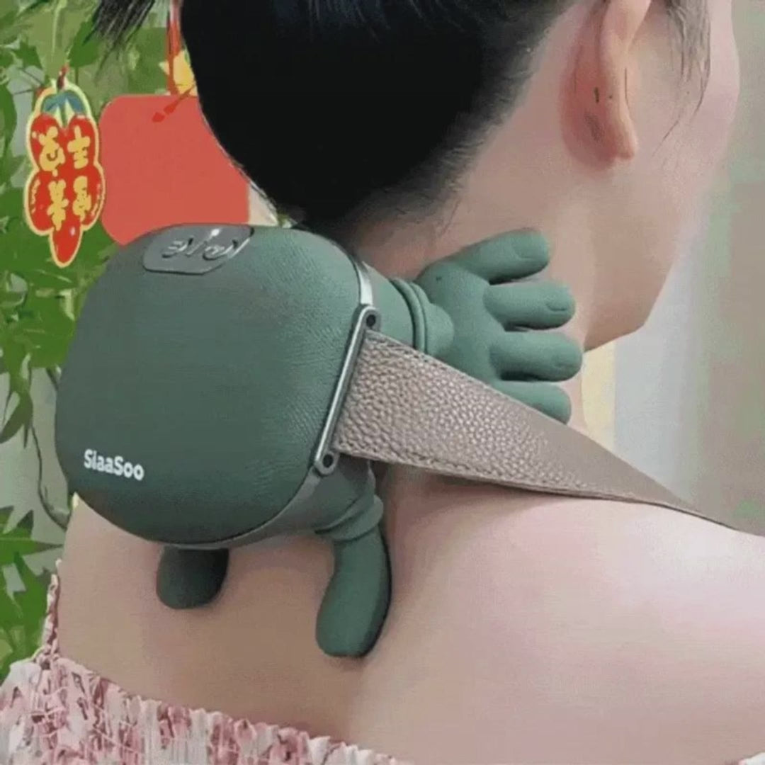 Electric Neck And Shoulder Muscle Massager Wireless Shoulder And Back Kneading Massage Shawl Neck Masajeador Relax Pain Relief