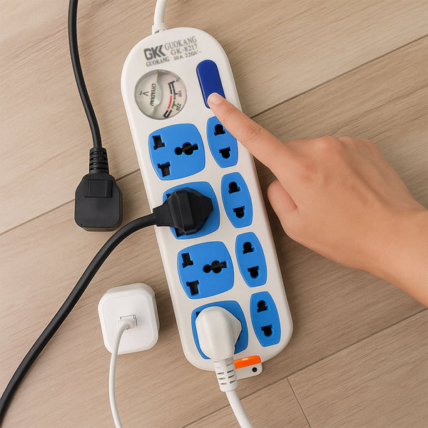 8 Socket Heavy Duty Power Extension Board 10 Mtr